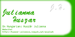 julianna huszar business card