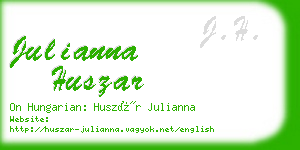 julianna huszar business card